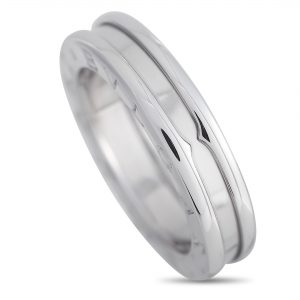 BVLGARI B.ZERO1 18K WHITE GOLD BAND RING